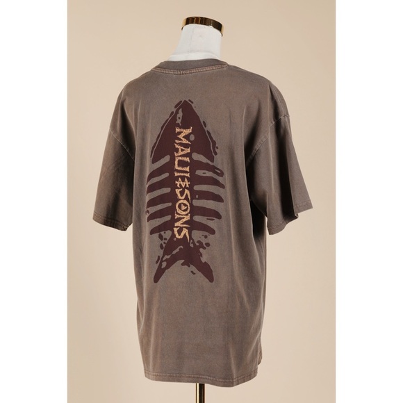 Sz M Maui And Sons Sultan Sea Pigment Wash T Shirt In Mauve NWT - Picture 4 of 5